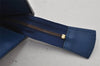 Authentic Louis Vuitton Epi Trousse Crete Clutch Bag Blue M48405 LV Junk 7924J
