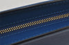 Authentic Louis Vuitton Epi Trousse Crete Clutch Bag Blue M48405 LV Junk 7924J