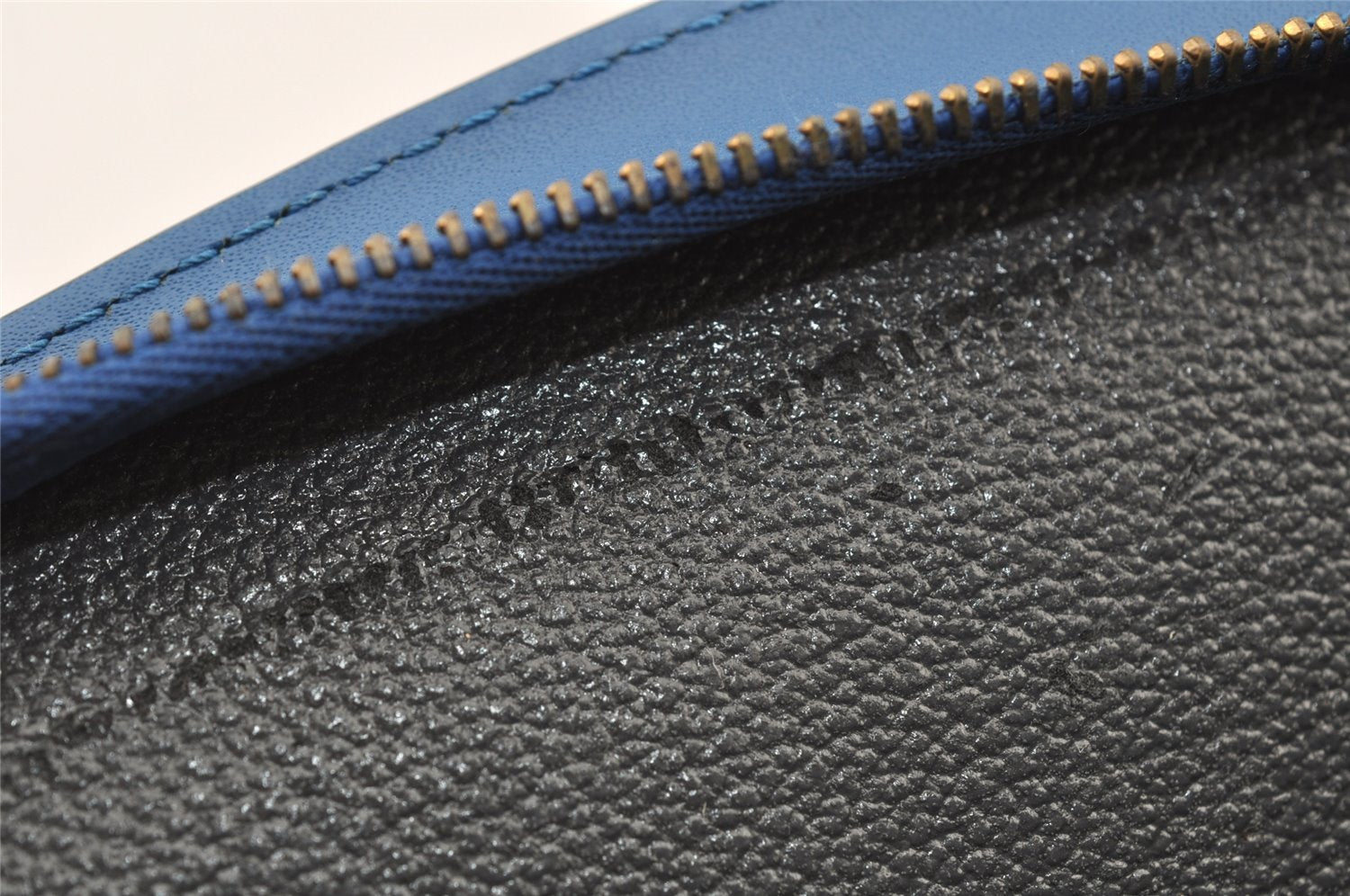 Authentic Louis Vuitton Epi Trousse Crete Clutch Bag Blue M48405 LV Junk 7924J