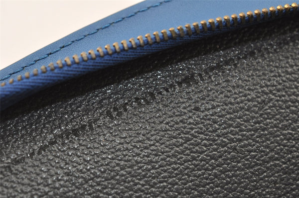 Authentic Louis Vuitton Epi Trousse Crete Clutch Bag Blue M48405 LV Junk 7924J