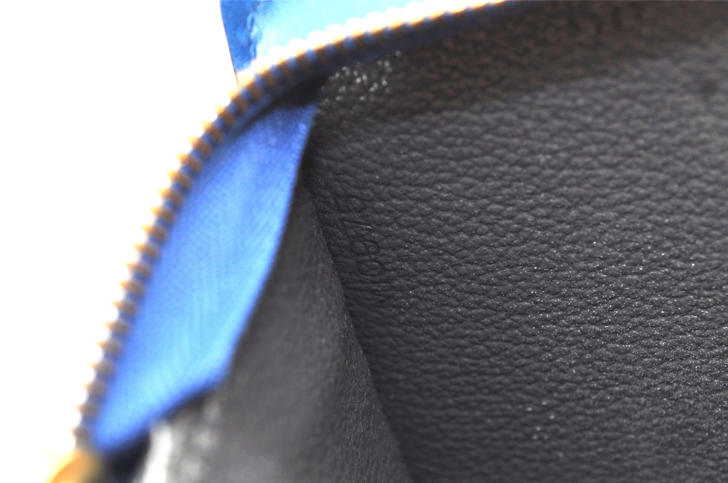 Authentic Louis Vuitton Epi Trousse Crete Clutch Bag Blue M48405 LV Junk 7924J