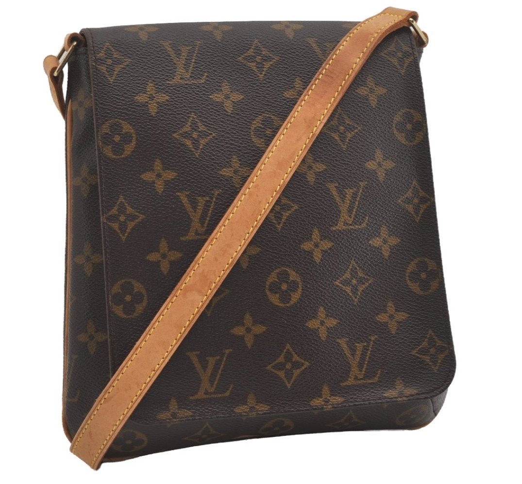Auth Louis Vuitton Monogram Musette Salsa M51387 Long Shoulder Cross Bag 7925I