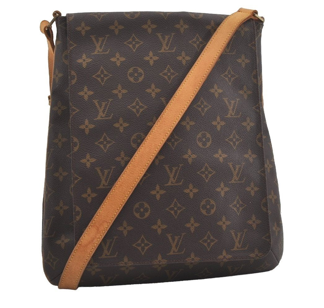 Authentic Louis Vuitton Monogram Musette Shoulder Cross Body Bag M51256 LV 7926I