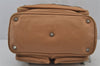 Authentic Chloe Betty Shoulder Hand Bag Purse Leather Brown 7926J