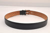 Authentic GUCCI Vintage Belt Leather 31.5-35.8" Black 7926M