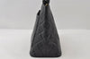 Authentic CHANEL Calf Skin Medallion CC Logo Shoulder Tote Bag Black 7927I