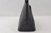Authentic CHANEL Calf Skin Medallion CC Logo Shoulder Tote Bag Black 7927I