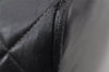 Authentic CHANEL Calf Skin Medallion CC Logo Shoulder Tote Bag Black 7927I