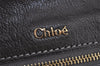 Authentic Chloe Vintage Shoulder Hand Bag Leather Brown 7927J