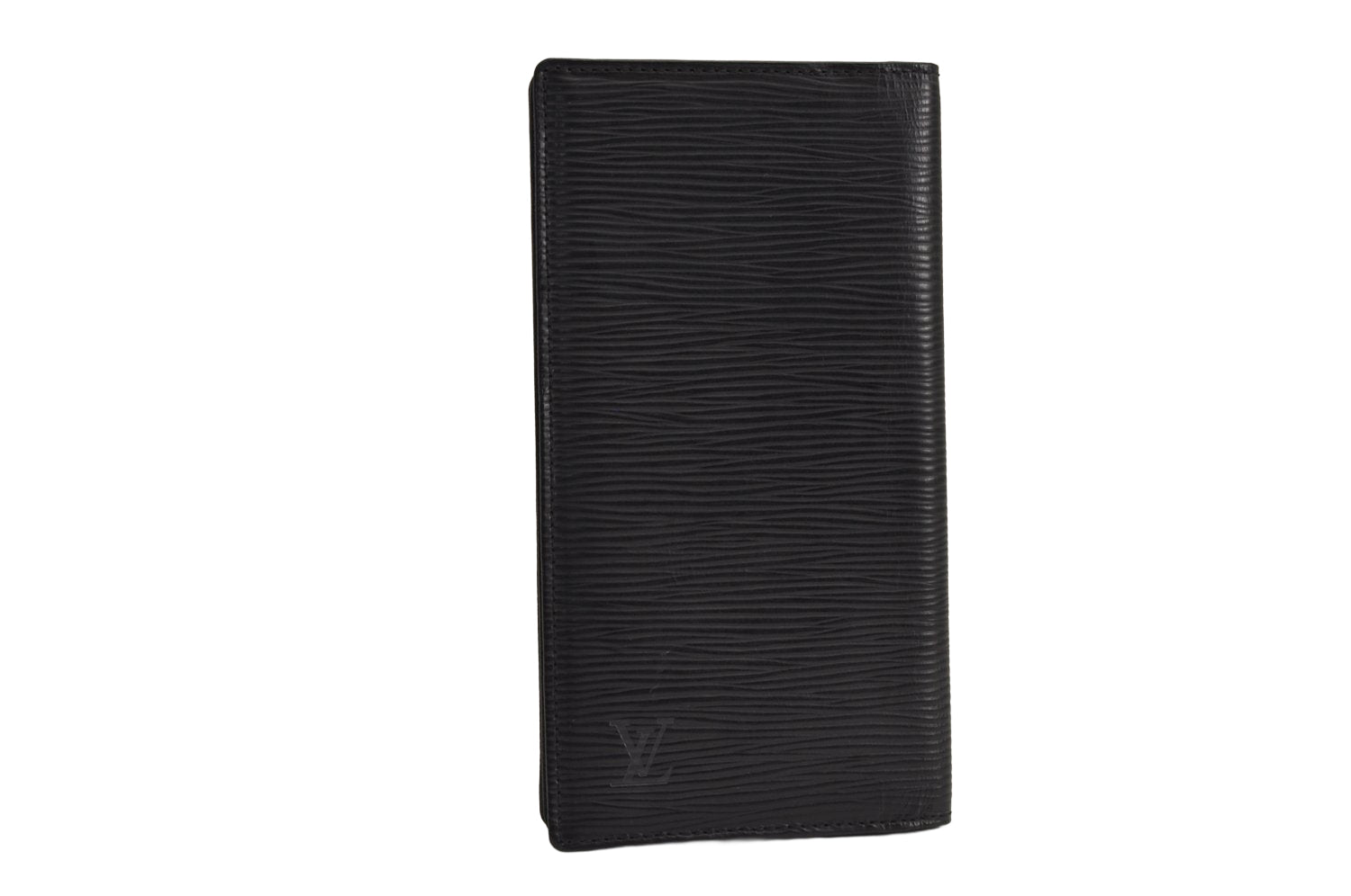 Authentic Louis Vuitton Epi Porte Cartes Credit Yen Wallet Black M63212 LV 7929M