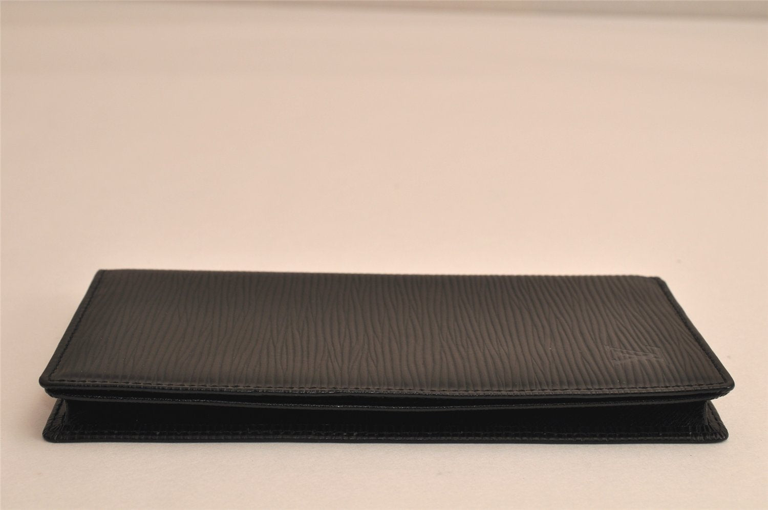 Authentic Louis Vuitton Epi Porte Cartes Credit Yen Wallet Black M63212 LV 7929M