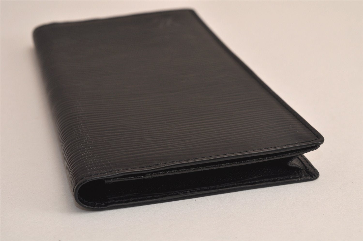 Authentic Louis Vuitton Epi Porte Cartes Credit Yen Wallet Black M63212 LV 7929M