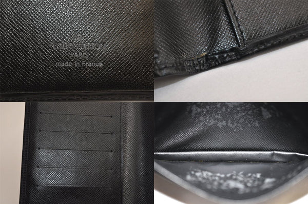 Authentic Louis Vuitton Epi Porte Cartes Credit Yen Wallet Black M63212 LV 7929M