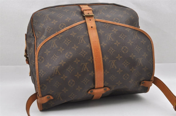 Authentic Louis Vuitton Monogram Saumur 35 Shoulder Cross Bag M42254 LV 7930I