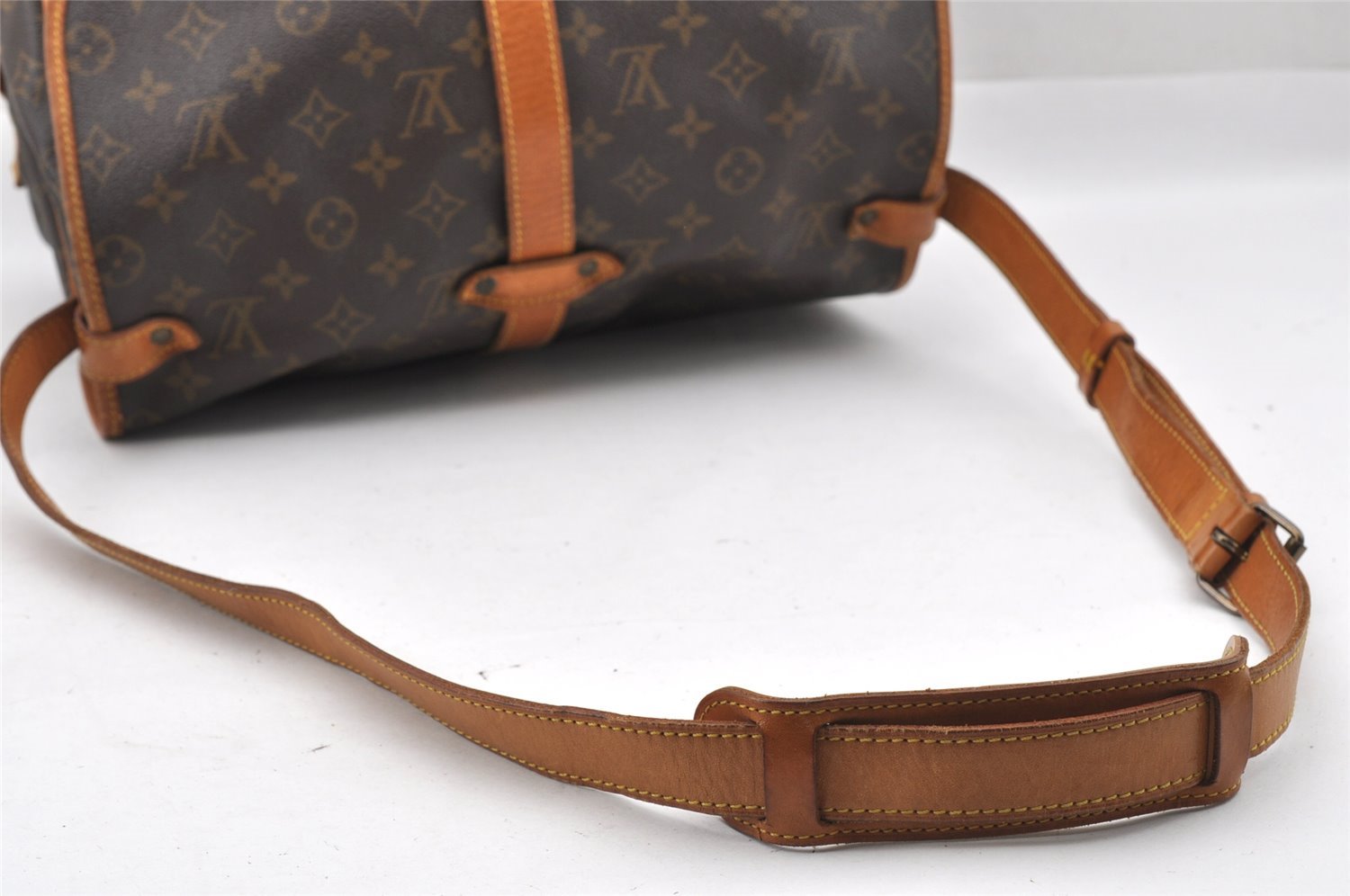 Authentic Louis Vuitton Monogram Saumur 35 Shoulder Cross Bag M42254 LV 7930I