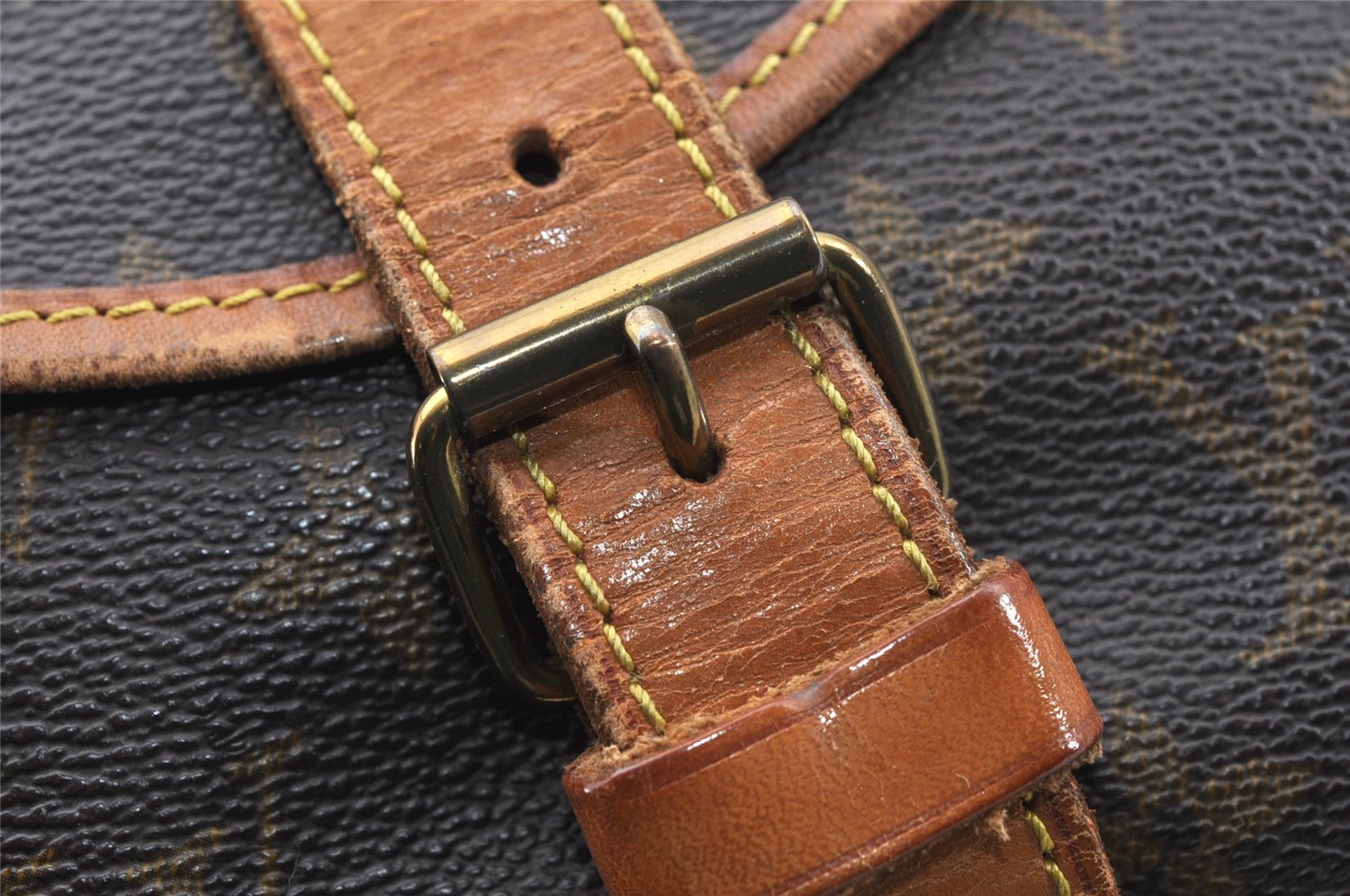 Authentic Louis Vuitton Monogram Saumur 35 Shoulder Cross Bag M42254 LV 7930I