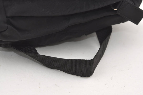 Authentic PRADA Vintage Nylon Tessuto Drawstring Backpack Black 7930J