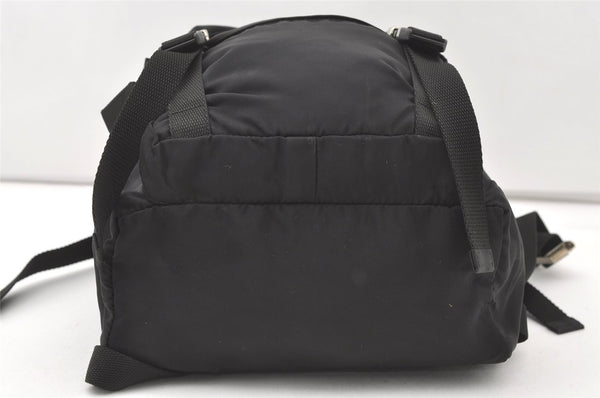 Authentic PRADA Vintage Nylon Tessuto Drawstring Backpack Black 7930J