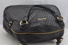 Authentic MIU MIU Punching Leather 2Way Shoulder Hand Tote Bag Black 7932I