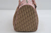 Authentic Christian Dior Trotter Street Chic Hand Bag Canvas Leather Brown 7933I