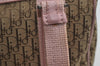 Authentic Christian Dior Trotter Street Chic Hand Bag Canvas Leather Brown 7933I