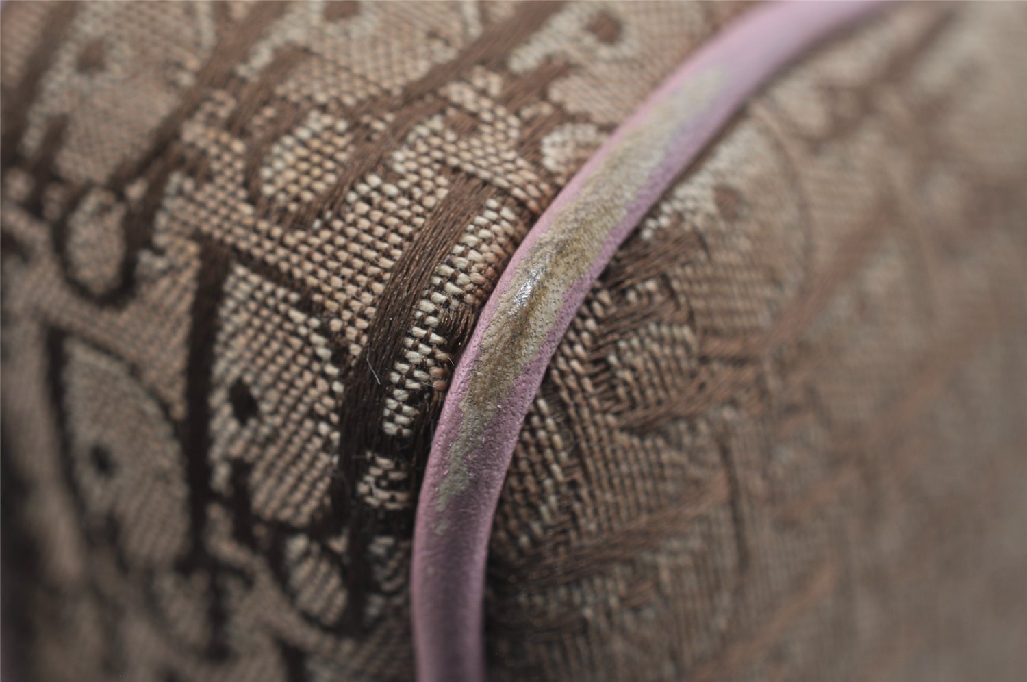 Authentic Christian Dior Trotter Street Chic Hand Bag Canvas Leather Brown 7933I