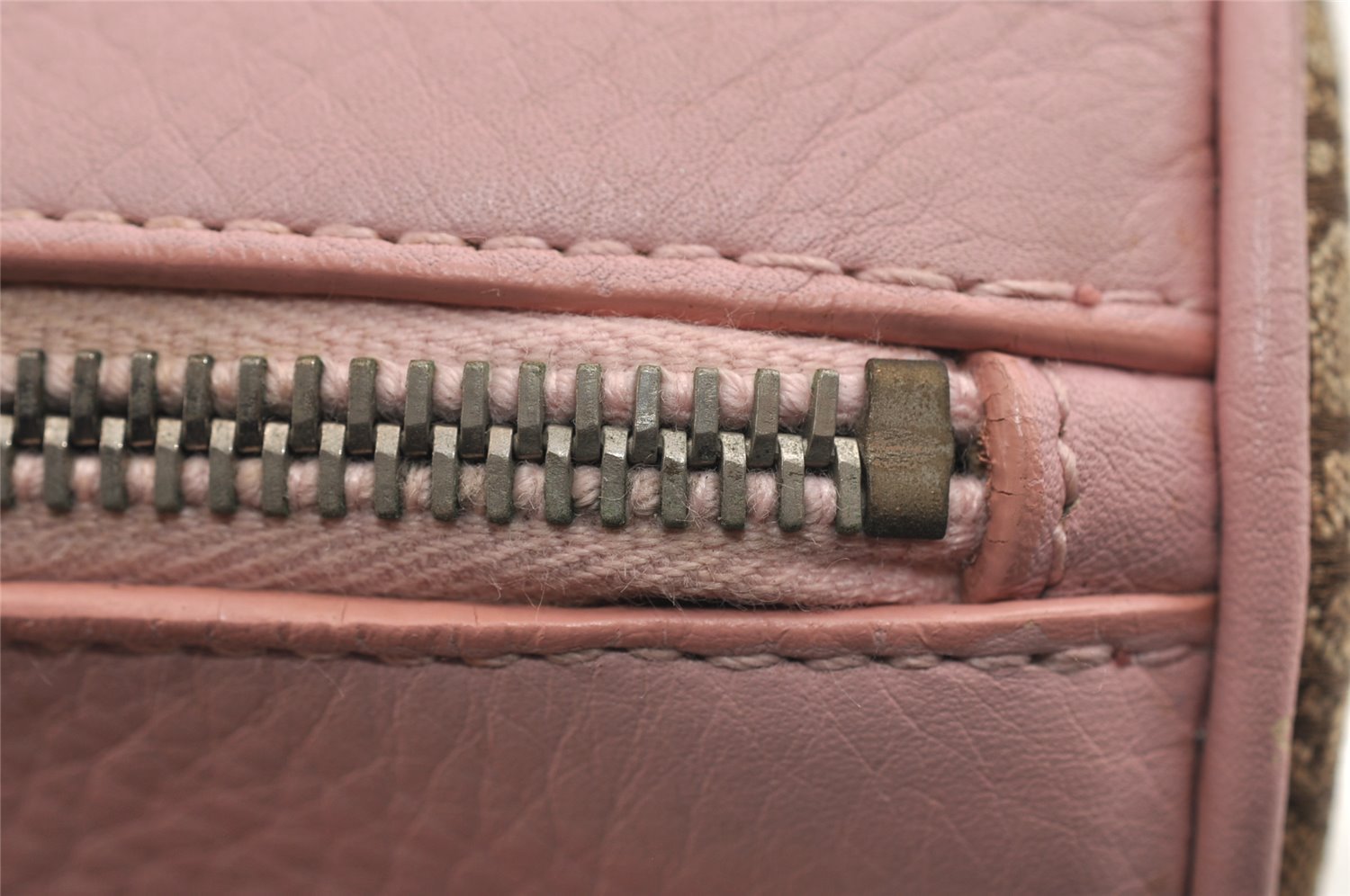 Authentic Christian Dior Trotter Street Chic Hand Bag Canvas Leather Brown 7933I