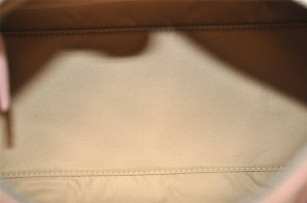 Authentic Christian Dior Trotter Street Chic Hand Bag Canvas Leather Brown 7933I