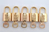 Authentic Louis Vuitton Padlock & Keys 10Set LV 7933J