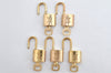 Authentic Louis Vuitton Padlock & Keys 10Set LV 7933J