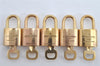 Authentic Louis Vuitton Padlock & Keys 10Set LV 7933J