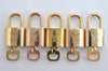 Authentic Louis Vuitton Padlock & Keys 10Set LV 7934J