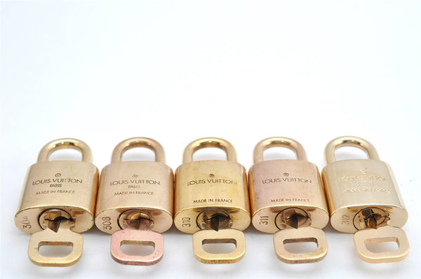 Authentic Louis Vuitton Padlock & Keys 10Set LV 7934J