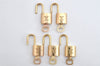 Authentic Louis Vuitton Padlock & Keys 10Set LV 7934J