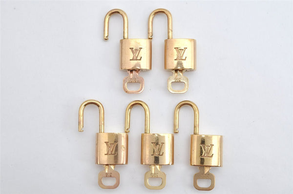 Authentic Louis Vuitton Padlock & Keys 10Set LV 7934J