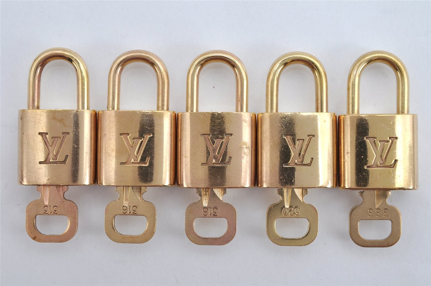 Authentic Louis Vuitton Padlock & Keys 10Set LV 7934J