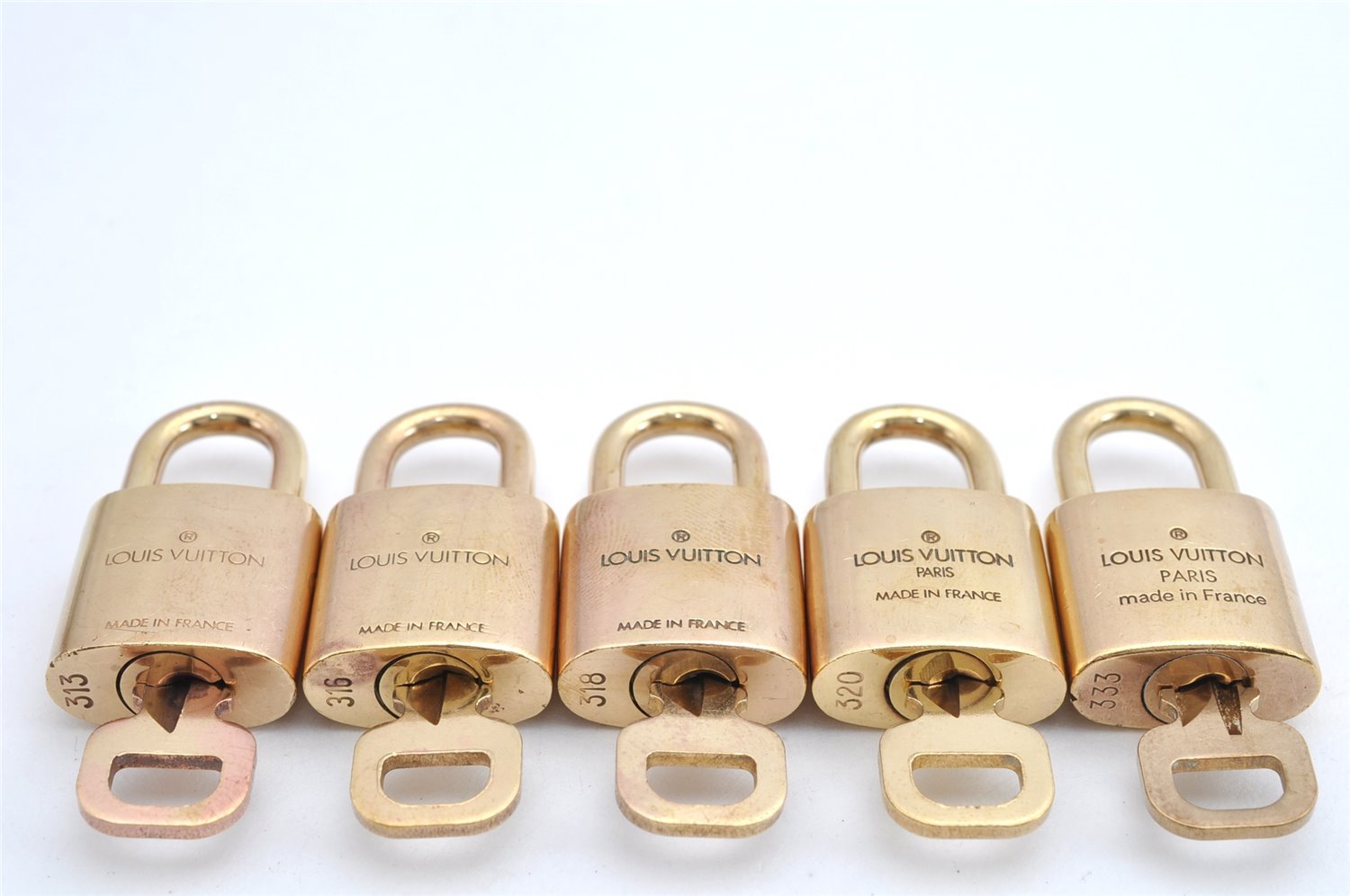 Authentic Louis Vuitton Padlock & Keys 10Set LV 7934J