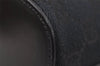 Authentic GUCCI Vintage Shoulder Bag Purse GG Canvas Leather 0013814 Black 7935I