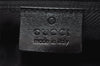 Authentic GUCCI Vintage Shoulder Bag Purse GG Canvas Leather 0013814 Black 7935I