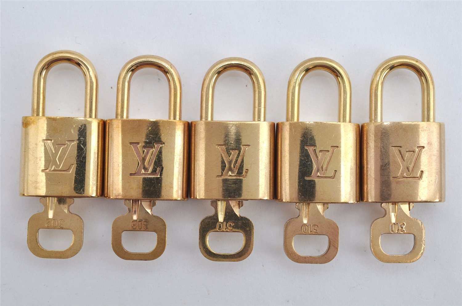 Authentic Louis Vuitton Padlock & Keys 10Set LV 7935J