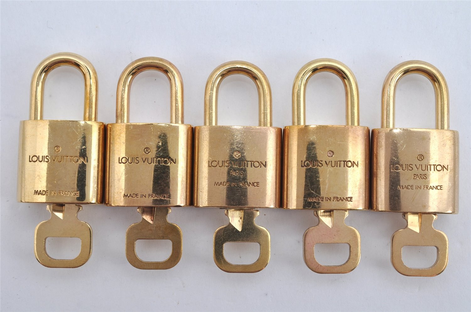 Authentic Louis Vuitton Padlock & Keys 10Set LV 7935J