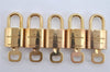 Authentic Louis Vuitton Padlock & Keys 10Set LV 7935J