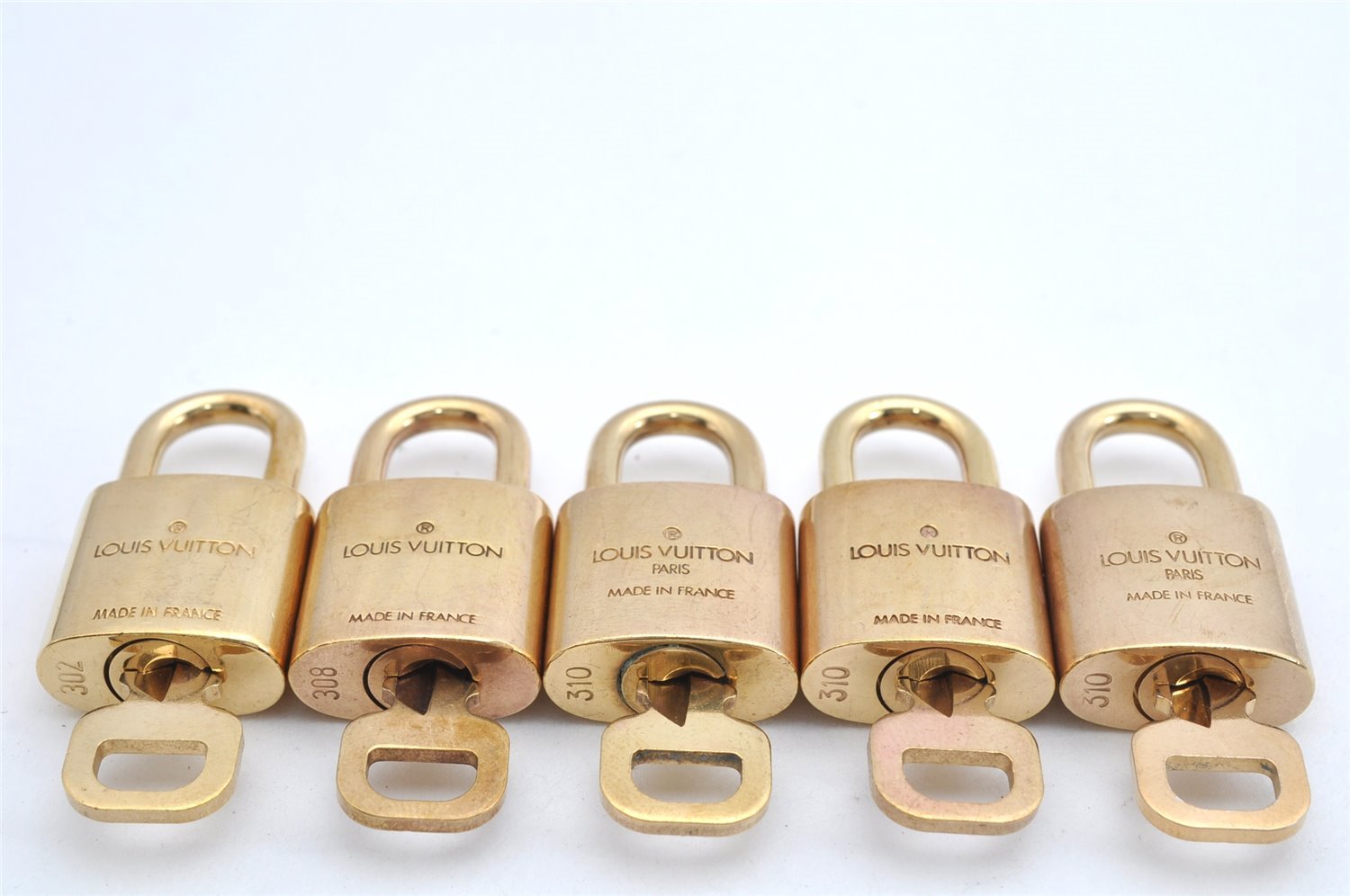 Authentic Louis Vuitton Padlock & Keys 10Set LV 7935J