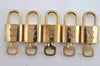 Authentic Louis Vuitton Padlock & Keys 10Set LV 7935J