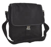 Authentic PRADA Nylon Tessuto Saffiano Leather Shoulder Cross Bag Black 7936I