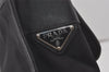 Authentic PRADA Nylon Tessuto Saffiano Leather Shoulder Cross Bag Black 7936I