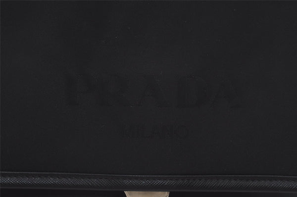 Authentic PRADA Nylon Tessuto Saffiano Leather Shoulder Cross Bag Black 7936I