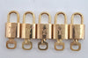 Authentic Louis Vuitton Padlock & Keys 10Set LV 7936J