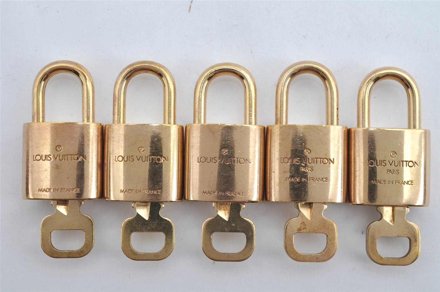 Authentic Louis Vuitton Padlock & Keys 10Set LV 7936J