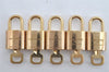 Authentic Louis Vuitton Padlock & Keys 10Set LV 7936J